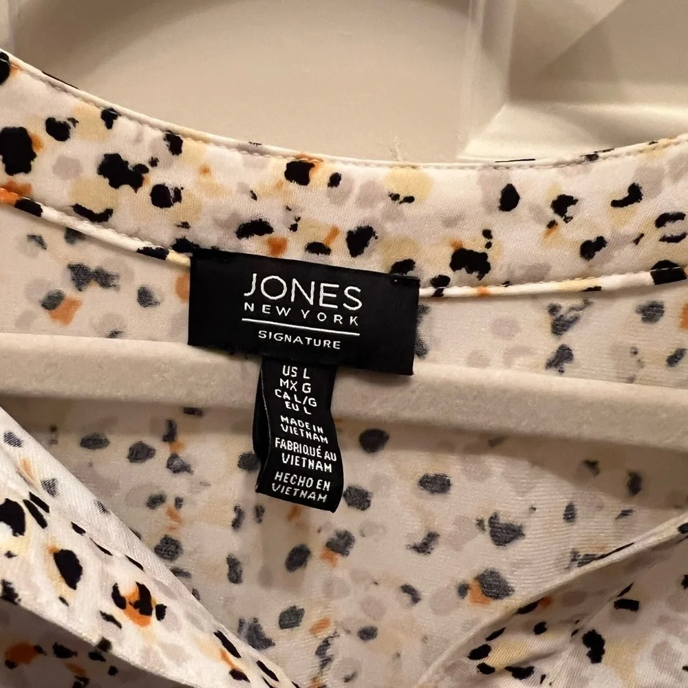 Jones New York Spotted Top, Large - Picture 2 of 8